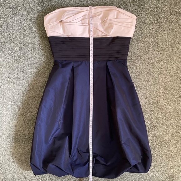 BCBGMAXAZRIA Cummerbund Bubble Hem Strapless Dress Size 2 - Picture 6 of 13